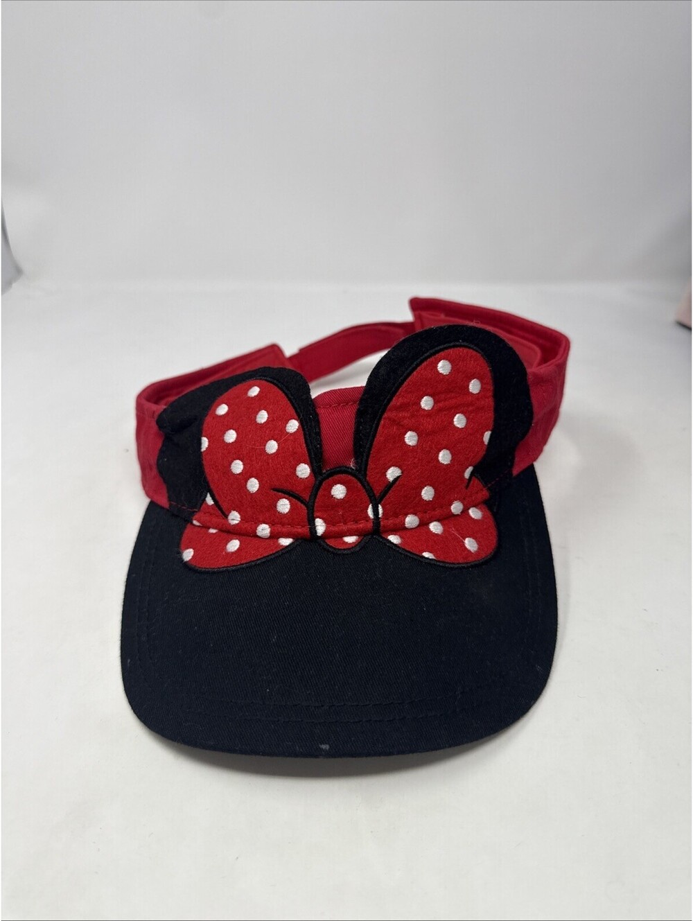 Minnie Mouse Visor Hat Authentic Disney Parks Womens DisneyParks